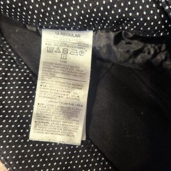 Old navy Black & Whirw Pixie Pants - Size 14 - Picture 3 of 5